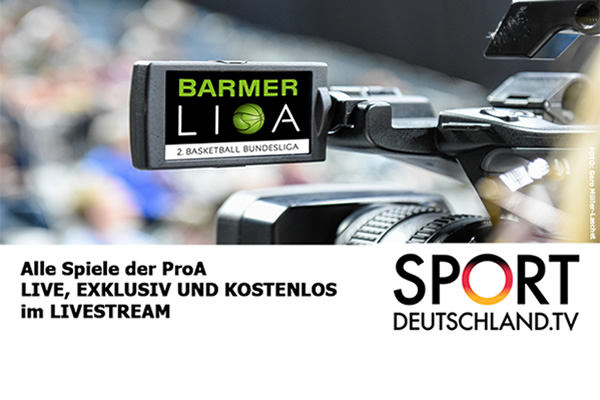 Sportdeutschland.TV wird neuer Streaming-Partner der ProA