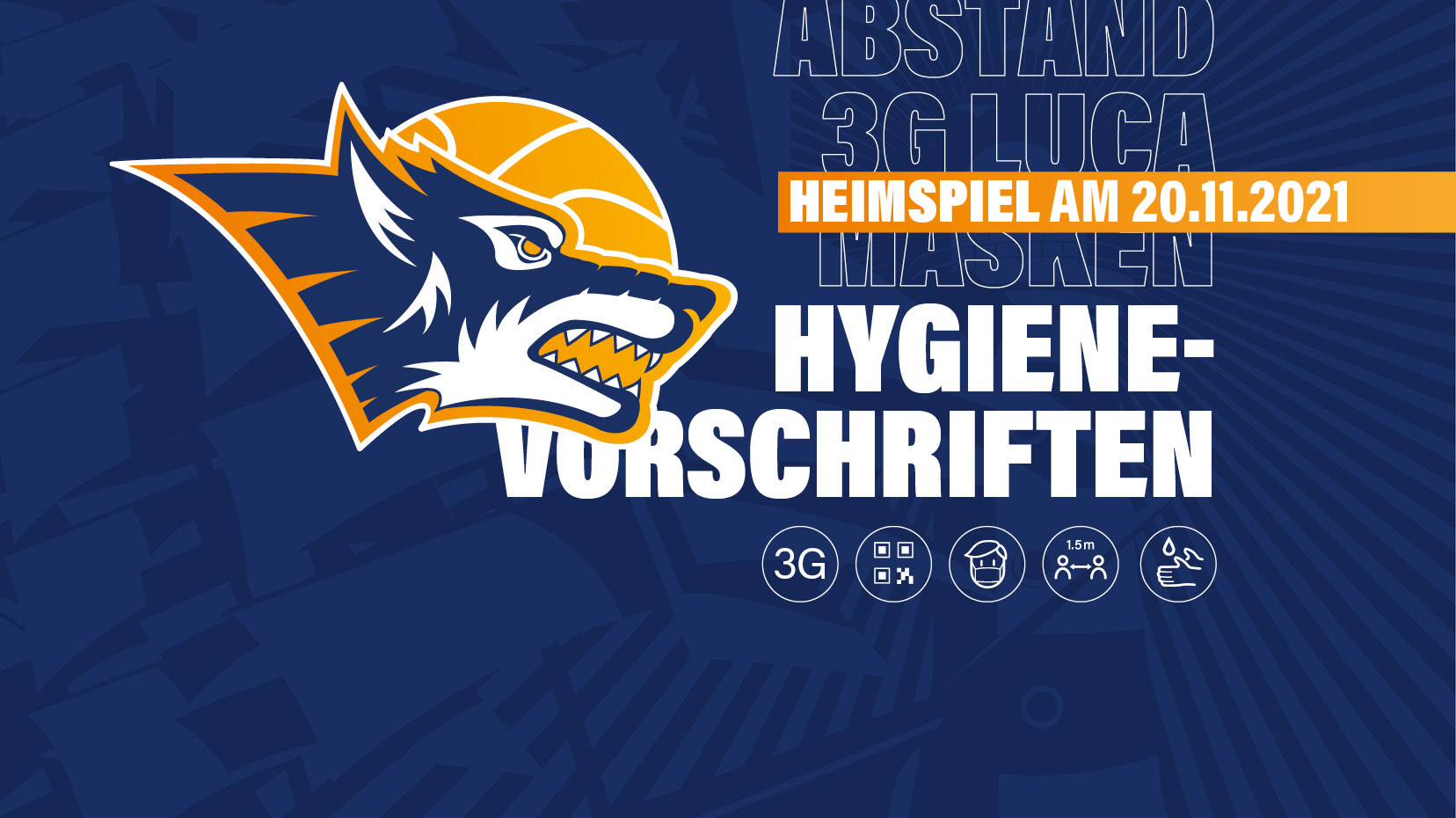 Hygienevorschriften für das SEAWOLVES-Heimspiel am 20.11. gegen Paderborn