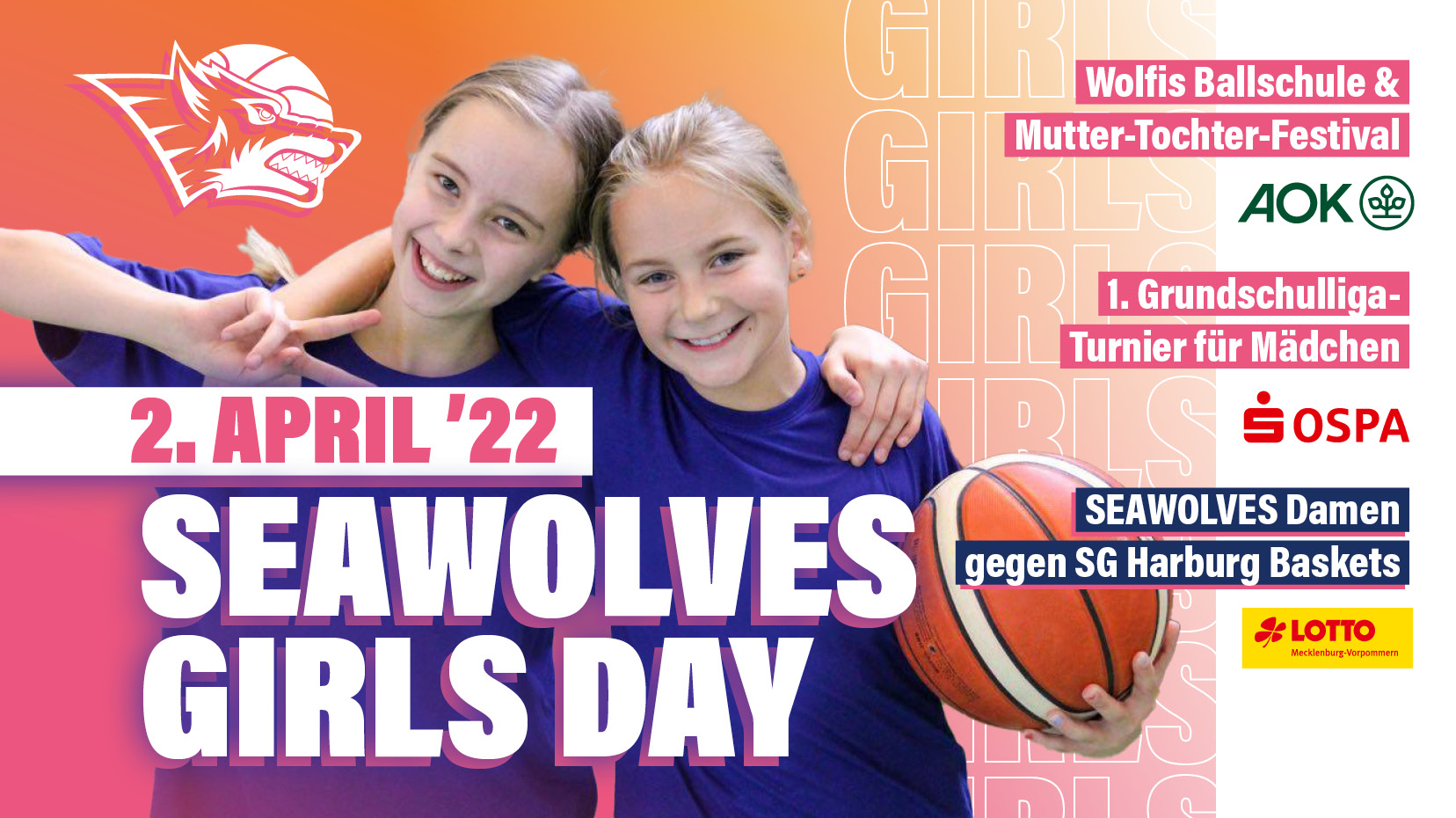 Save the Date: SEAWOLVES GIRLS DAY am 2. April 2022
