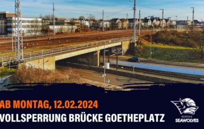Ab 12.2.2024: Vollsperrung Brücke Goetheplatz