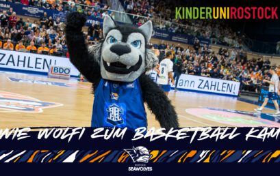 Bühne frei für Wolfi! Kinder-Uni Rostock mit den Rostock Seawolves