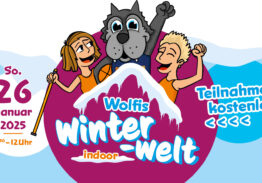 Wolfis Winterwelt 2025 für Kita-Kids, präsentiert von der AOK Nordost