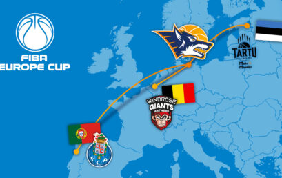 FIBA Europe Cup: SEAWOLVES treffen auf Porto, Antwerpen und Tartu