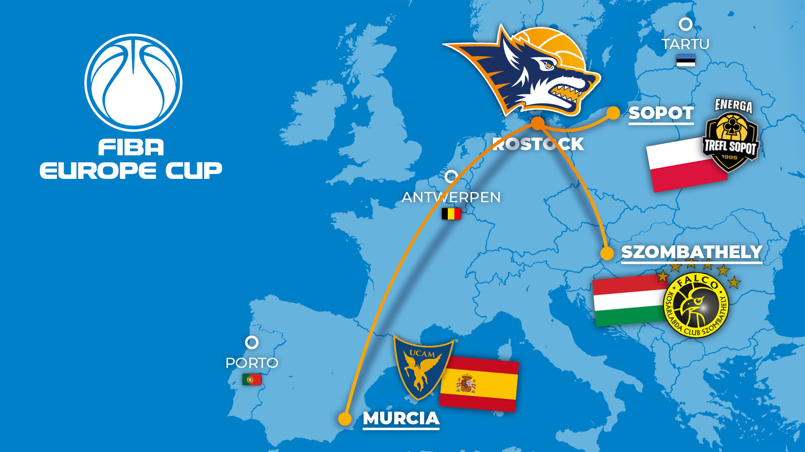 FIBA Europe Cup: Die Gegner der 2. Gruppenphase
