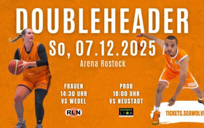 Double Header am 7. Dezember in der Arena Rostock
