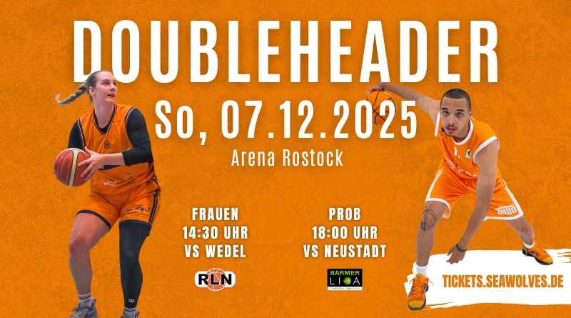 Double Header am 7. Dezember in der Arena Rostock