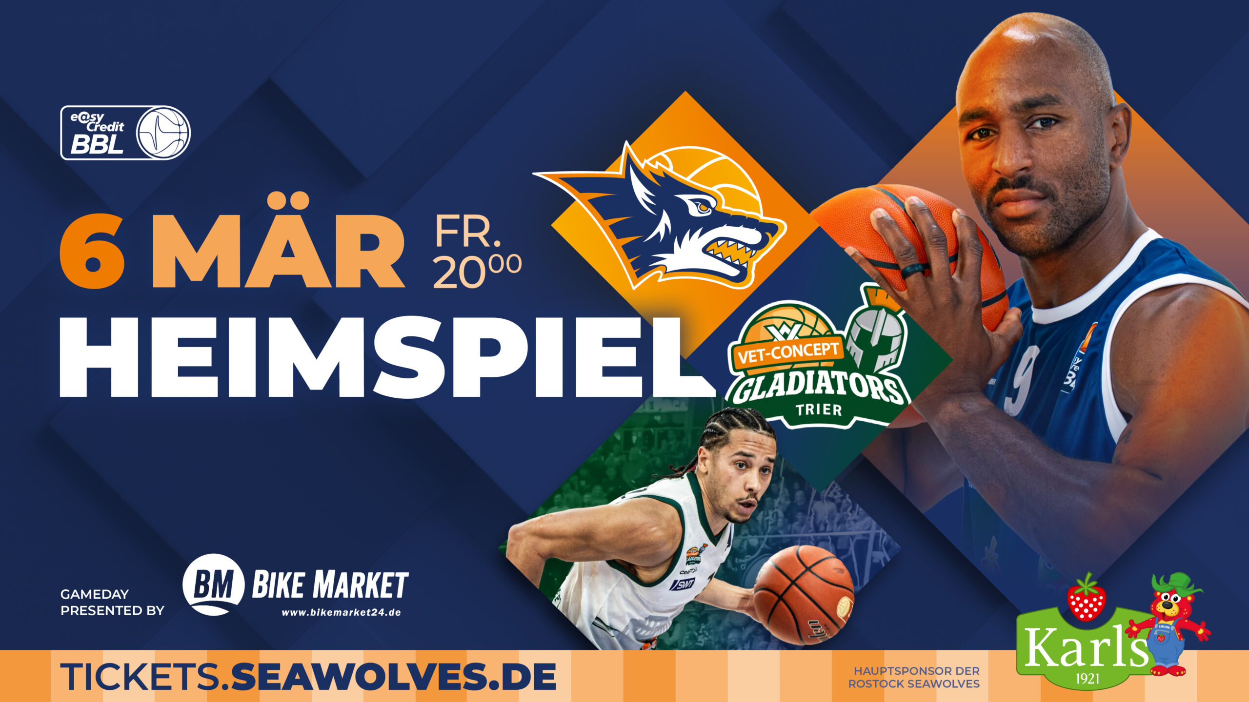 Drei Ex-Wölfe kommen mit Trier nach Rostock