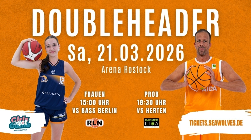 Double Header am 21. März in der Arena Rostock