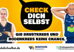 Seawolves unterstützten Kampagne der Krebsgesellschaft MV